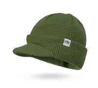 CLAPE Beanie Mütze mit Schirm Winter Strickmütze Herren Damen Elastisch | Warme,Weich,Leicht,Short Brim,Unisex Wintermütze für Alltag,Freizeit,Reisen,Ski
