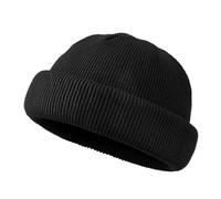 CLAPE Fisherman Beanie Fischermütze Herren Wolle Trawler Mütze Dockermütze Elastisch Strickmütze Wintermütze Kurz
