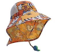 CLAPE Kids Sun Hat Mädchen Junge Sonnenhut aus Mesh UPF50+ Sommer Fischerhut Kinder Bucket Hat Nackenschutz Mütze mit Kinnriemen