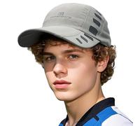 CLAPE Mesh Sport Cap Quick Dry Running Atmungsaktive Baseball Cap für Herren Damen Unstructured Hats UV-Schutz Schildkappe LightGrey CP23