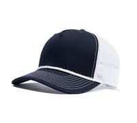 CLAPE Trucker Herren Atmunsaktive Mesh Baseball Cap Sommer Basecap Damen High Crown 5 Panel Cap UV-Schutz Outdoor Sport mit Netz Navy DTK241