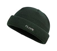 CLAPE Unisex Rollmütze Trawler Beanie Hat Embroidered Fishermans Beanie Cap Solid Color Knitted Hat Roll Up Edge Skull Cap