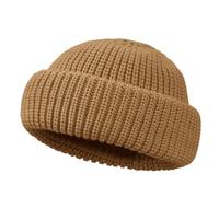CLAPE Warm Wintermütze Kurz Streetstyle Trawler Strickmütze Fisherman Beanie Knit Docker Cap Fischermütze Herren Woll Seemannsmütze