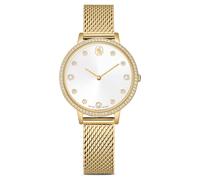 Clarica Uhr, Schweizer Produktion, Metallarmband, Goldfarben, Vergoldetes Finish OS