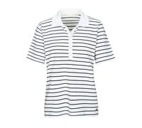 CLARINA - Ganzjahres NOS Poloshirt,1/2 A 100 weiss-marine - Gr. - 44