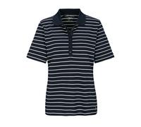 T-Shirt CLARINA "HEINRICH", Damen, Gr. 44, blau (marine), Obermaterial: 100% Baumwolle., comfort fit, hoch geschlossener Ausschnitt, Kurzarm, Shirts, Pima Cotton Interlock (42669535-44) marine