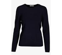 Strickpullover CLARINA "PETRA", Damen, Gr. 36, blau (marine), Obermaterial: 70% Viskose, 30% Polyamid., unifarben, comfort fit, Rundhals, Pullover Strickpullover, Viskose-Polyamid Mischung (96119853-3