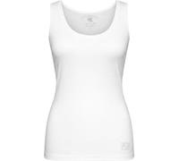 Tanktop CLARINA "Hannah", Damen, Gr. 40, weiß, Obermaterial: 100% Baumwolle., unifarben, Rundhals, Tops Tanktop, Pima Cotton Interlock (27578527-40) weiß