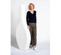 CLARINA - Ganzjahres NOS V-Pullover, 1/1 623 marine - Gr. - 36