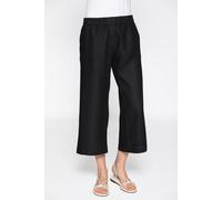 Clarina - Hose, Culotte, 7/8 Länge, uni schwarz - Gr. - 42
