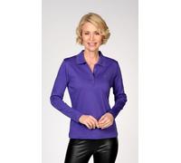 CLARINA - NOS Polo-Shirt, 1/1 Arm, uni 613 violett - Gr. - 38