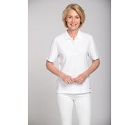 CLARINA - NOS Poloshirt,1/2 Arm, Pique 100 weiss - Gr. - 40