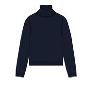 CLARINA - NOS Rollkragen-Pullover,1/1Arm 616 marine - Gr. - 42