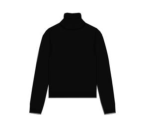 CLARINA - NOS Rollkragen-Pullover,1/1Arm 900 schwarz - Gr. - 42