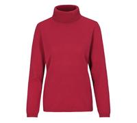 CLARINA - NOS Rollkragen-Pullover, uni 445 burgundy - Gr. - 38