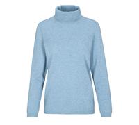 Clarina - NOS Rollkragen-Pullover, uni 612 bleu mel. - Gr. - 42