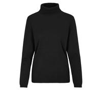 CLARINA - NOS Rollkragen-Pullover, uni 900 schwarz - Gr. - 46