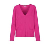CLARINA - NOS V-Cardigan, 1/1 Arm, uni 444 beere - Gr. - 48
