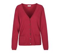 CLARINA - NOS V-Cardigan, 1/1 Arm, uni 445 burgundy - Gr. - 36