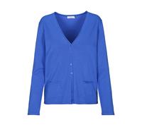 CLARINA - NOS V-Cardigan, 1/1 Arm, uni 604 himmelblau - Gr. - 36