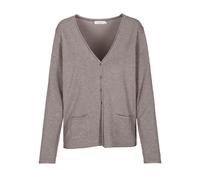 CLARINA - NOS V-Cardigan, 1/1 Arm, uni 743 mokka mel. - Gr. - 40