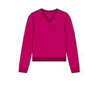 CLARINA - NOS V-Pullover, 1/1 Arm, uni 410 magenta - Gr. - 40