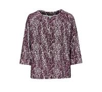 CLARINA - Rdh.-Sweatshirt, 3/4 Arm AUBERGINE COMBO - Gr. - 44