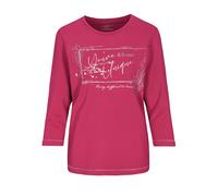 CLARINA - Rdh.-Sweatshirt, 3/4 Arm,Druck beere - Gr. - 38