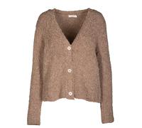 CLARINA - V-Cardigan,1/1 Arm, Boucle mokka mel. - Gr. - 44