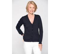CLARINA - V-Cardigan, 1/1 Arm, uni 623 marine - Gr. - 38