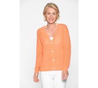 Clarina - V-Cardigan, 1/1 Arm, uni pfirsich - Gr. - 42
