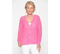 CLARINA - V-Cardigan, 1/1 Arm, uni pink - Gr. - 42