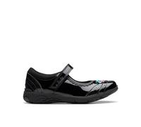 Clarks 261783156 Oxford Flat, Black Pat, 33.5 EU