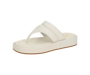 Clarks Alda Walk Pantolette weiß Plateau 26176262 für Damen, weiß, Größe 41 EU / 7 UK