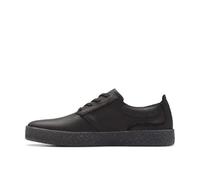 Clarks Aldwin Cap Mens Black Leather, 6.5