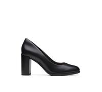 Clarks Damen 261709684 Pump, Black Leather, 36 EU