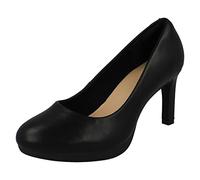 Clarks Ambyr Joy Damen-Pumps zum Reinschlüpfen, Plateau-Absatz, Schwarz, 39 EU