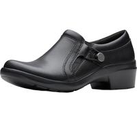 Clarks Angie Holly für Damen, Schwarz Leder, 12