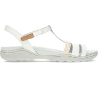 Clarks Damen Amanda Tealite Sport Sandal, White Leather, 37 EU