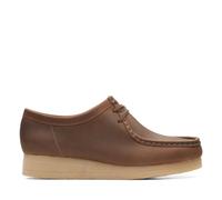 CLARKS April Cove Womens Dark Tan Lea, 4