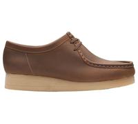 CLARKS April Cove Womens Dark Tan Lea, 5.5