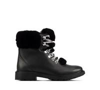 Clarks Astrol Hiker K Schneestiefel, Schwarzes Leder, 39 EU