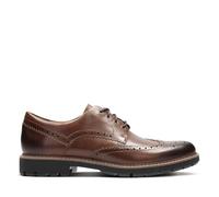 Clarks Batcombe Wing Mens Dark Tan Lea, 10