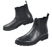 Stiefelette CLARKS "Berwick Easy", Damen, Gr. 42,5, schwarz, Leder, Schuhe Stiefelette, mit besonders weichem Fußbett (43936158-42,5) schwarz