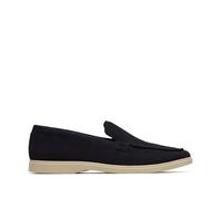 CLARKS Unisex Torford Easy Shoes, Navy Suede, 42.5 EU