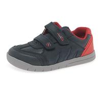 CLARKS - Boys Shoes T - Clarks Rex Play Tots Navy/Red Leather - Navy/Red Leather - 5 UK / 21 EU - F (Standard)