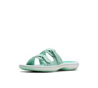 Clarks Damen Breeze Piper Slide Sandale, Türkis/Ausflug, einfarbig (Getaway Solids), 40 EU