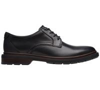 Clarks Herren Burchill Derby, Schwarzes Leder, 47 EU