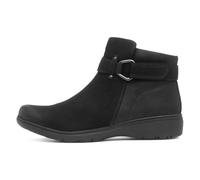 Clarks Carleigh Drift Damen Lederstiefel, Schwarz, Schwarz , 37 EU