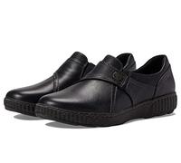Clarks Caroline Pearl Loafer für Damen, Schwarzes Leder, 40 EU